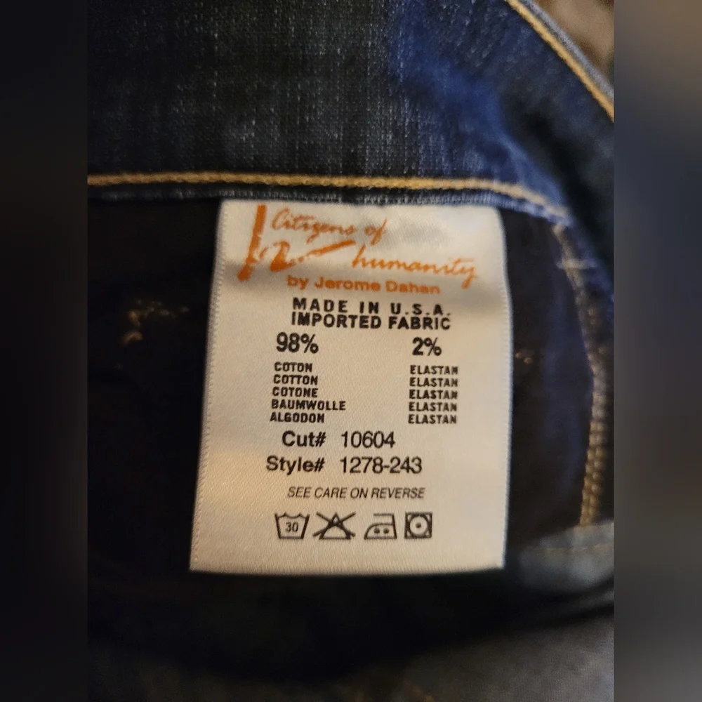 Citizens Of Humanity Dark Blue Jeans - Picture 5 of 5